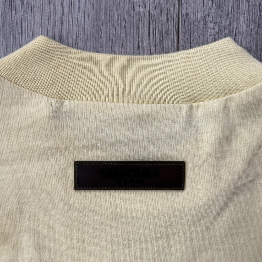 Fear of God Essentials Long-Sleeve Tee Dress 'Canary' - Picture 9 of 9